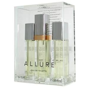 chanel allure eau de toilette purse spray and 2 refills|best price Chanel Allure.